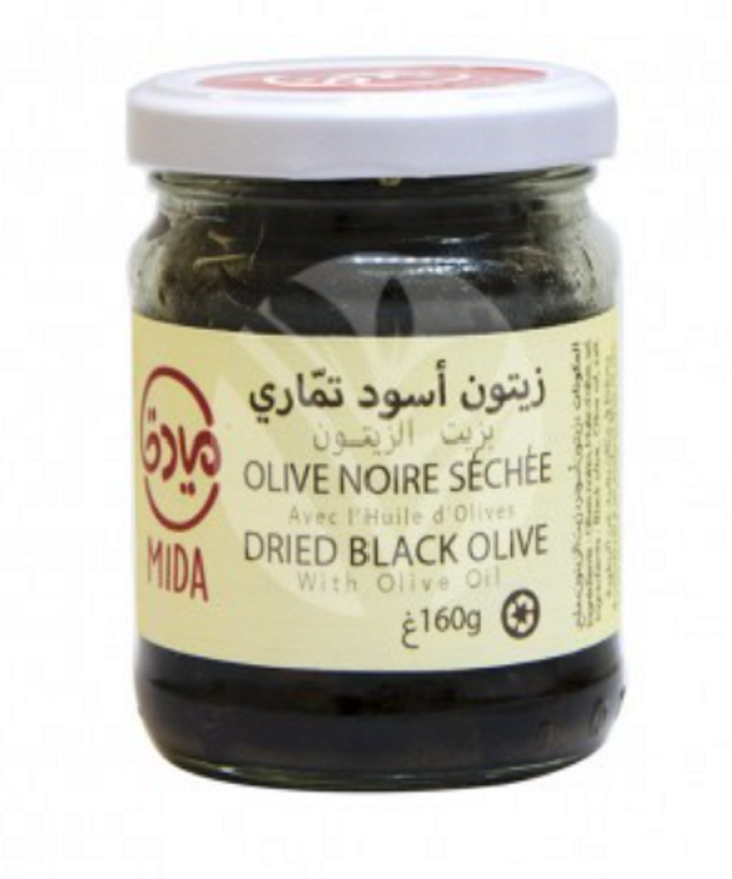 Olives noires séchées à l'huile d'olive