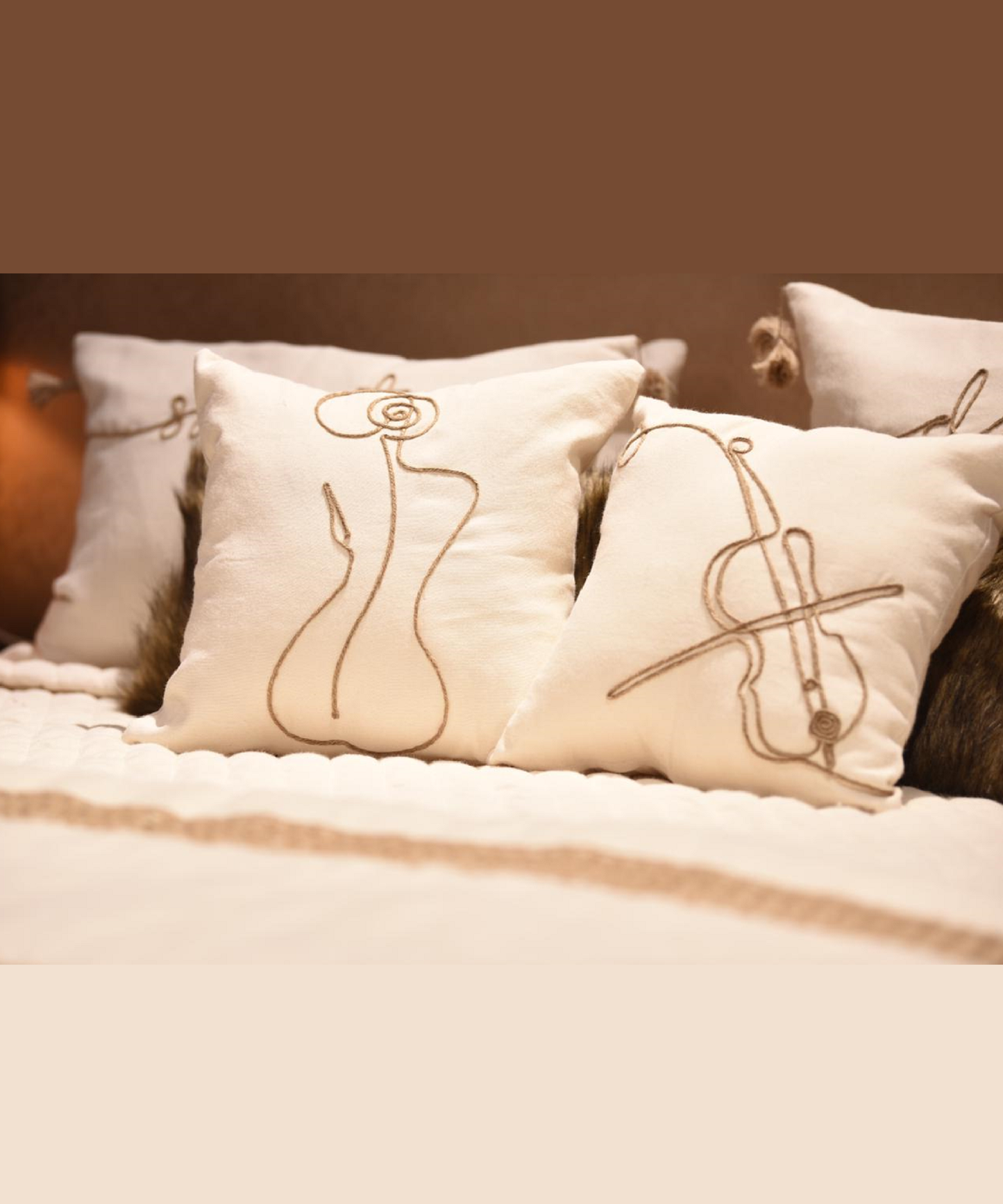 Parure de lit 7 pièces avec couvre lit matelassée en Hayek