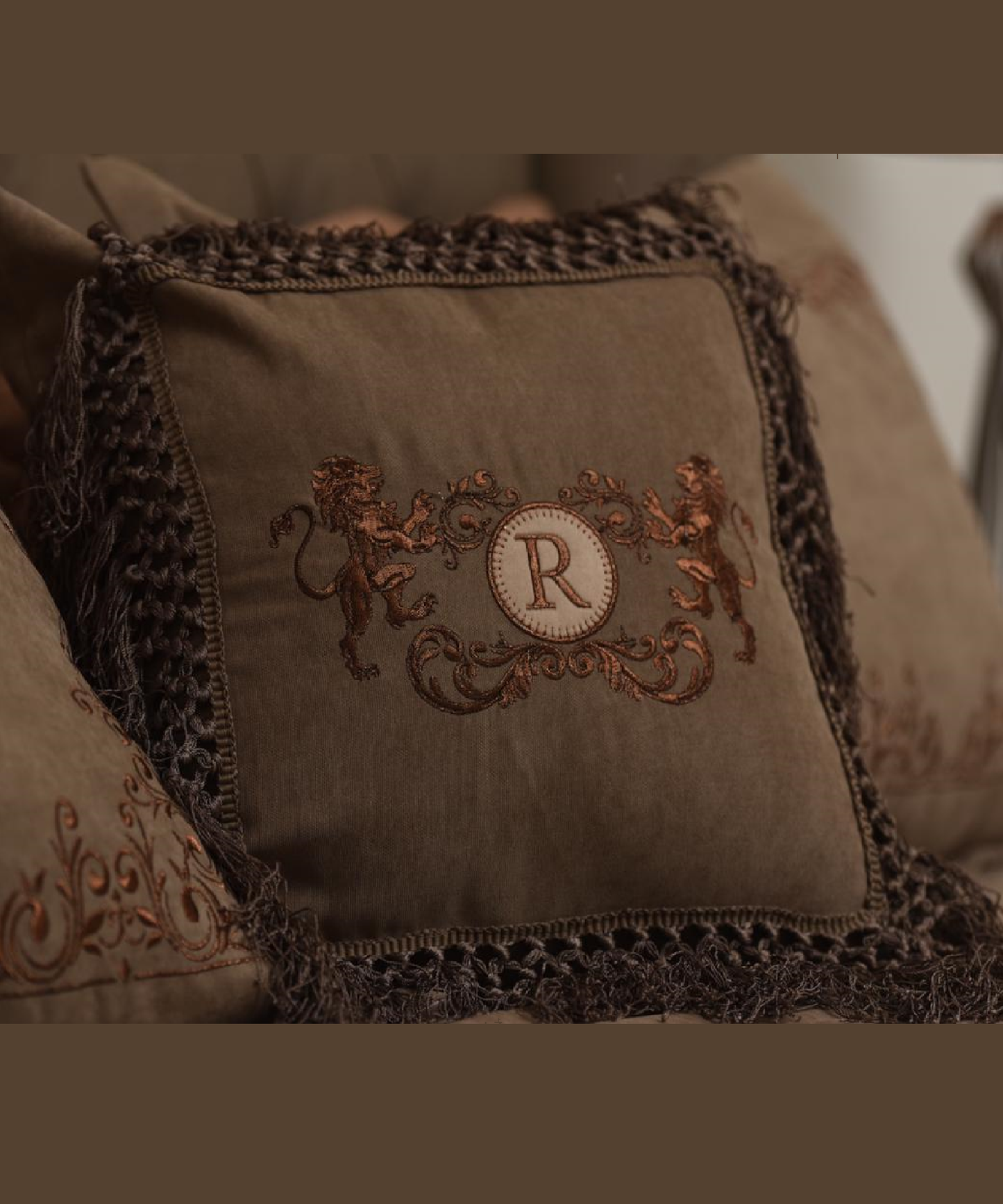 Couvre lit matelassé de 4 pièces en Velours de laine