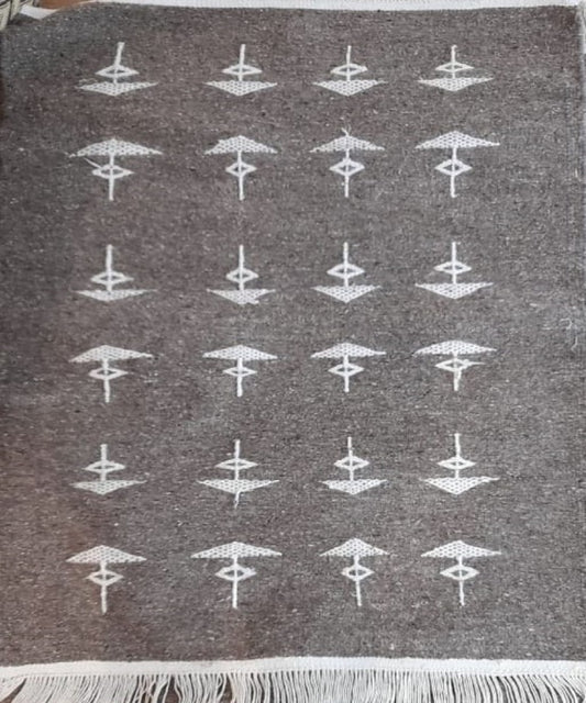 Tapis en laine fait main motifs Berbères