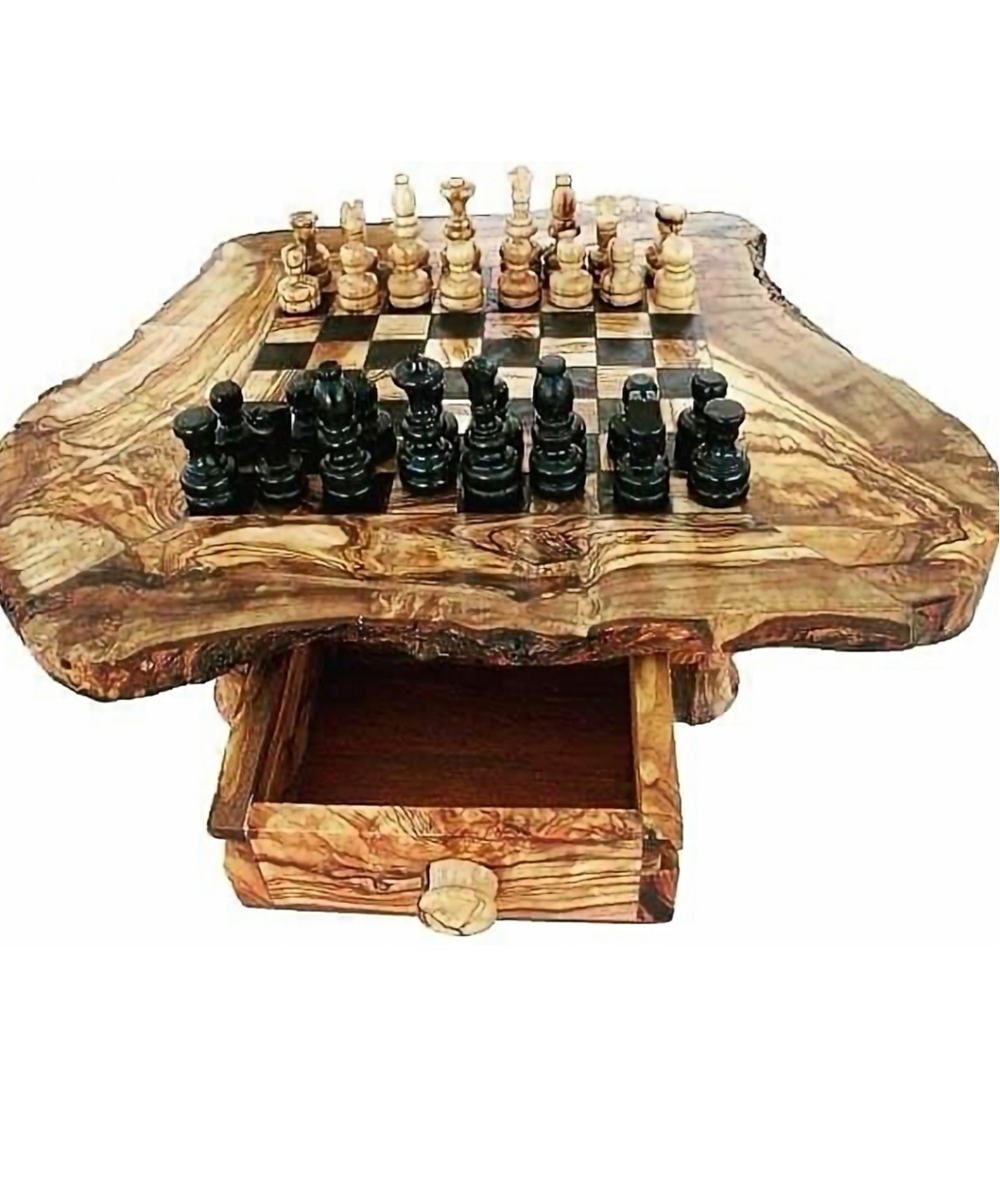 Echiquier en bois d'olivier