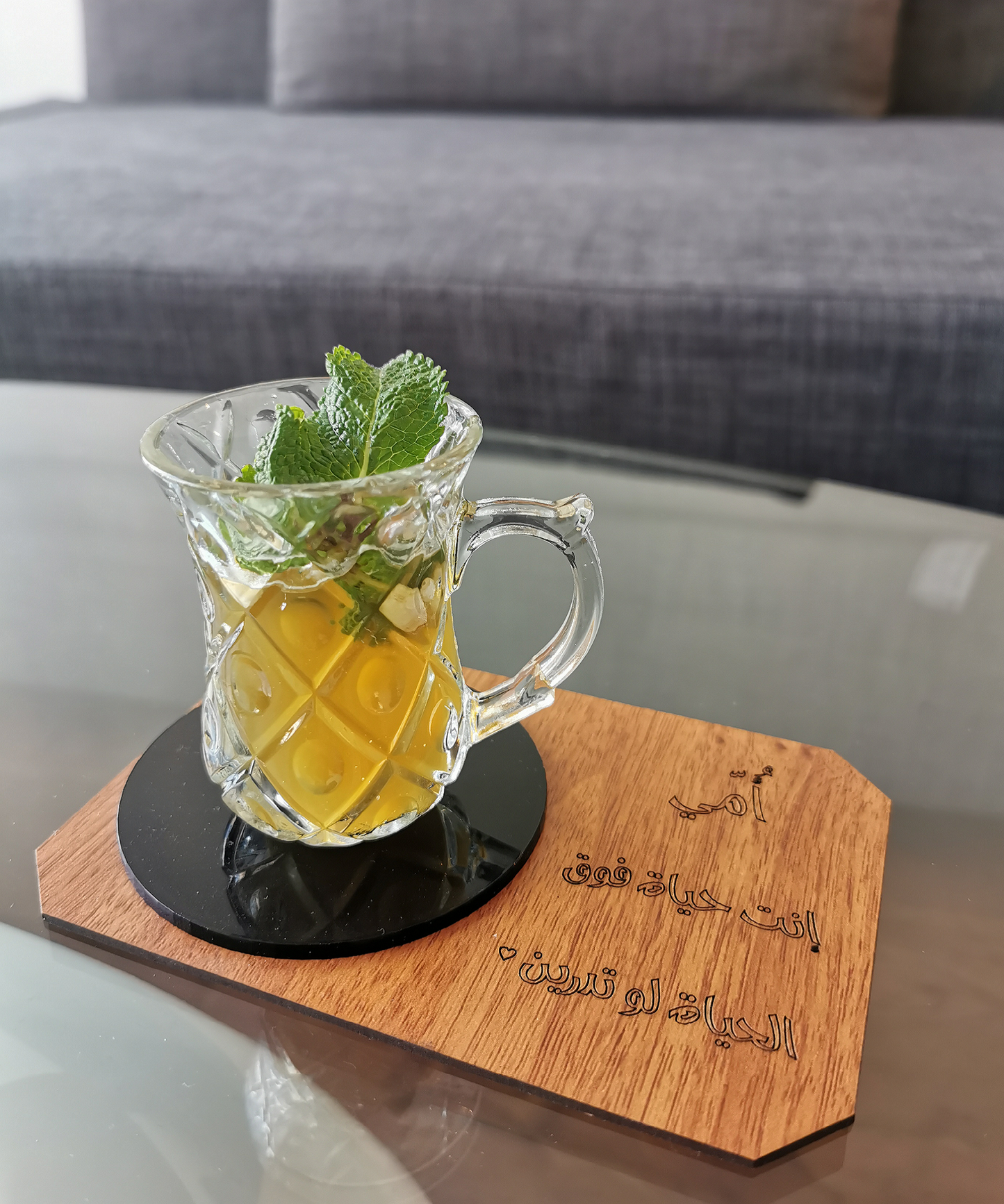 Sous tasse - gravure personnalisable